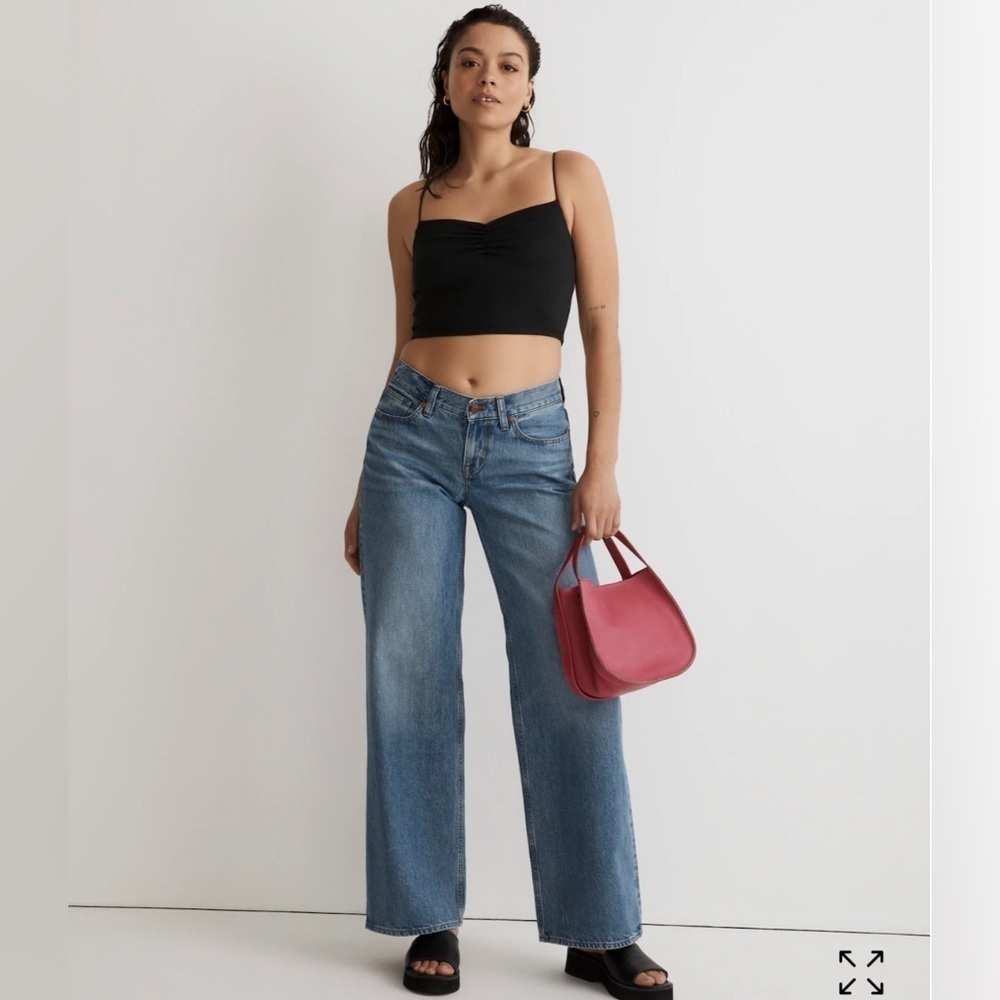 Madewell Flex Sweetheart Crop Tank Top, Size Small, NWT